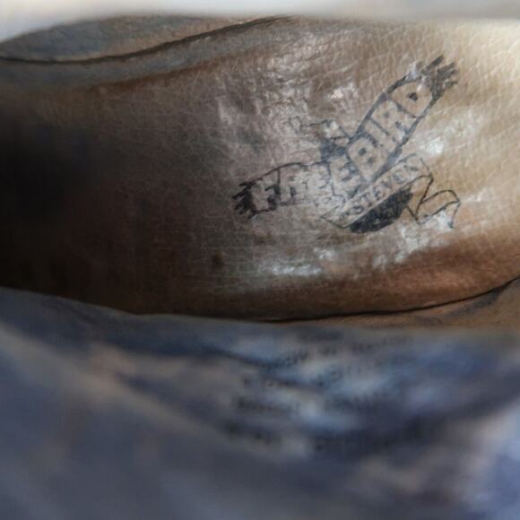 Freebird Boots Womens 10 Western Harness Zip Biker Distressed Leather FB-PLDIP - Picture 15 of 16